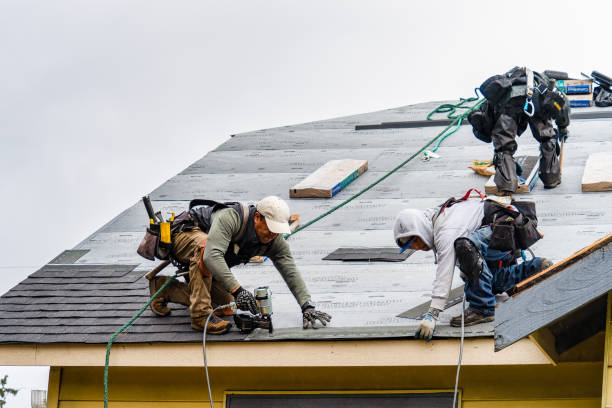 Professional Roofing technician working in Mechanicsburg, IL